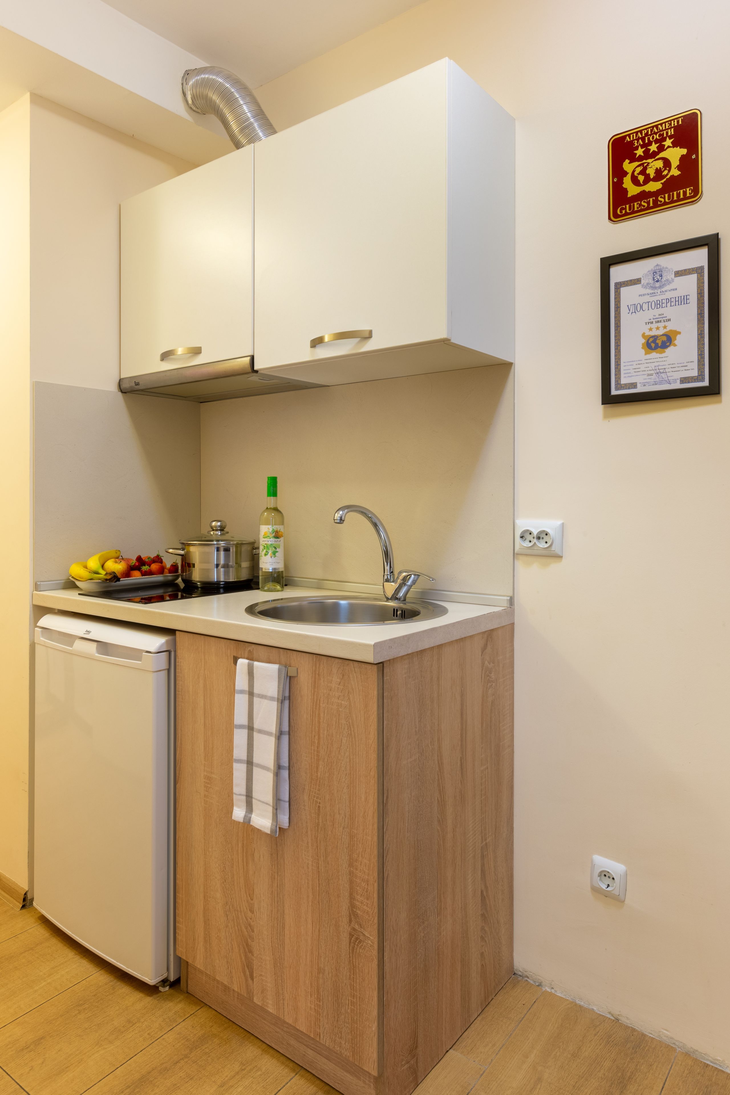 Zwei-Zimmer-Apartment (Schlafzimmer + 2 Einzelbetten) — Apartments Flora Burgas (1)